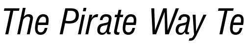 Font : NimbusSanDEECon-Italic Custom Text : The Pirate Way Test your own text here Click to download or to view this font on a tshirt that can be custom printed in Bali