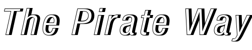 Font : NimbusSanDRegConItaRe1 Custom Text : The Pirate Way Test your own text here Click to download or to view this font on a tshirt that can be custom printed in Bali