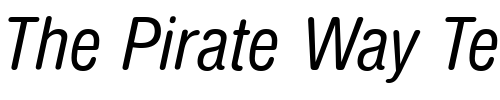 Font : NimbusSanDRegConItaRo1 Custom Text : The Pirate Way Test your own text here Click to download or to view this font on a tshirt that can be custom printed in Bali