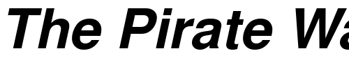 Font : NimbusSanL-Bold-Italic Custom Text : The Pirate Way Test your own text here Click to download or to view this font on a tshirt that can be custom printed in Bali