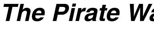 Font : NimbusSanLEE-Bold-Italic Custom Text : The Pirate Way Test your own text here Click to download or to view this font on a tshirt that can be custom printed in Bali