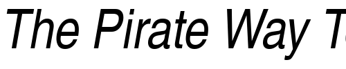 Font : NimbusSanLEECon-Italic Custom Text : The Pirate Way Test your own text here Click to download or to view this font on a tshirt that can be custom printed in Bali