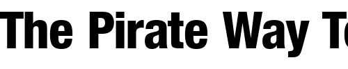 Font : NimbusSanNovDHeaCon Custom Text : The Pirate Way Test your own text here Click to download or to view this font on a tshirt that can be custom printed in Bali