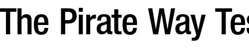 Font : NimbusSanNovDSemBolCon Custom Text : The Pirate Way Test your own text here Click to download or to view this font on a tshirt that can be custom printed in Bali
