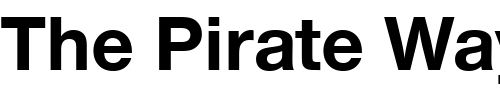 Font : NimbusSanNovT-Bold Custom Text : The Pirate Way Test your own text here Click to download or to view this font on a tshirt that can be custom printed in Bali