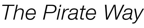 Font : NimbusSanNovT-Italic Custom Text : The Pirate Way Test your own text here Click to download or to view this font on a tshirt that can be custom printed in Bali