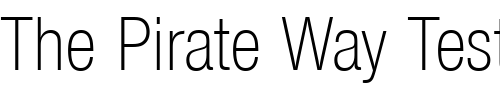 Font : NimbusSanNovTLigCon Custom Text : The Pirate Way Test your own text here Click to download or to view this font on a tshirt that can be custom printed in Bali
