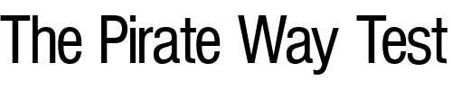 Font : NimbusSanPCon Custom Text : The Pirate Way Test your own text here Click to download or to view this font on a tshirt that can be custom printed in Bali