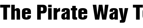 Font : NimbusSanTBlaCon Custom Text : The Pirate Way Test your own text here Click to download or to view this font on a tshirt that can be custom printed in Bali