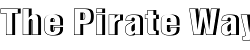 Font : NimbusSanTBlaConRe1 Custom Text : The Pirate Way Test your own text here Click to download or to view this font on a tshirt that can be custom printed in Bali