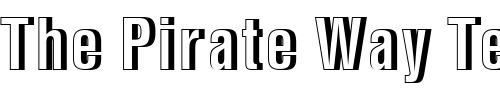 Font : NimbusSanTBolConRe1 Custom Text : The Pirate Way Test your own text here Click to download or to view this font on a tshirt that can be custom printed in Bali