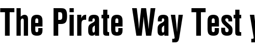 Font : NimbusSanTConBold Custom Text : The Pirate Way Test your own text here Click to download or to view this font on a tshirt that can be custom printed in Bali