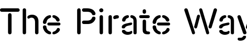 Font : NimbusSteD Custom Text : The Pirate Way Test your own text here Click to download or to view this font on a tshirt that can be custom printed in Bali