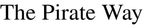 Font : Nimbus_Roman_Becker_No9L Custom Text : The Pirate Way Test your own text here Click to download or to view this font on a tshirt that can be custom printed in Bali