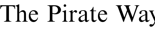 Font : Nimbus_Roman_Becker_No9T Custom Text : The Pirate Way Test your own text here Click to download or to view this font on a tshirt that can be custom printed in Bali