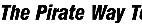Font : Nimbus_Sans_Becker_DBlaCon_Italic Custom Text : The Pirate Way Test your own text here Click to download or to view this font on a tshirt that can be custom printed in Bali