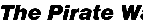 Font : Nimbus_Sans_Becker_DBla_Italic Custom Text : The Pirate Way Test your own text here Click to download or to view this font on a tshirt that can be custom printed in Bali