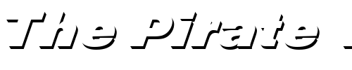 Font : Nimbus_Sans_Becker_DiaOnlShaD Custom Text : The Pirate Way Test your own text here Click to download or to view this font on a tshirt that can be custom printed in Bali