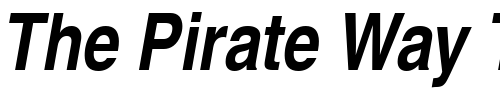 Font : Nimbus_Sans_Becker_LCon_Bold_Italic Custom Text : The Pirate Way Test your own text here Click to download or to view this font on a tshirt that can be custom printed in Bali