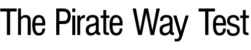 Font : Nimbus_Sans_Becker_PCon Custom Text : The Pirate Way Test your own text here Click to download or to view this font on a tshirt that can be custom printed in Bali