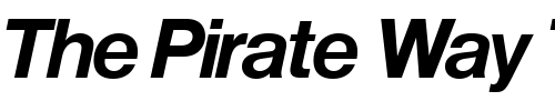 Font : Nimbus_Sans_Becker_P_Bold_Italic Custom Text : The Pirate Way Test your own text here Click to download or to view this font on a tshirt that can be custom printed in Bali