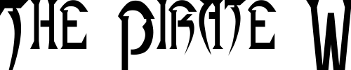 Font : NiseAlienFront Custom Text : The Pirate Way Test your own text here Click to download or to view this font on a tshirt that can be custom printed in Bali