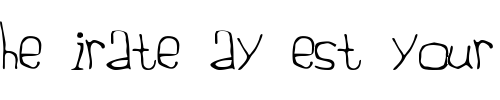 Font : No-One Custom Text : The Pirate Way Test your own text here Click to download or to view this font on a tshirt that can be custom printed in Bali