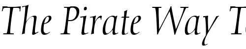 Font : Nofret-Light-Italic Custom Text : The Pirate Way Test your own text here Click to download or to view this font on a tshirt that can be custom printed in Bali