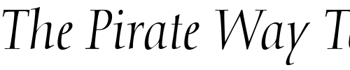 Font : NofretOldstyleFigures-Light-Italic Custom Text : The Pirate Way Test your own text here Click to download or to view this font on a tshirt that can be custom printed in Bali