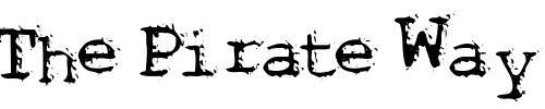Font : Noisebaby Custom Text : The Pirate Way Test your own text here Click to download or to view this font on a tshirt that can be custom printed in Bali