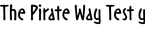 Font : Noovo-ITC-Bold Custom Text : The Pirate Way Test your own text here Click to download or to view this font on a tshirt that can be custom printed in Bali