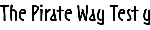 Font : NoovoITC-TT-Bold Custom Text : The Pirate Way Test your own text here Click to download or to view this font on a tshirt that can be custom printed in Bali