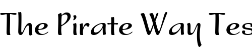Font : NoraITC Custom Text : The Pirate Way Test your own text here Click to download or to view this font on a tshirt that can be custom printed in Bali