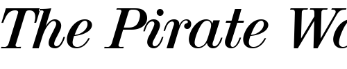 Font : NormanBecker-Bold-Italic Custom Text : The Pirate Way Test your own text here Click to download or to view this font on a tshirt that can be custom printed in Bali