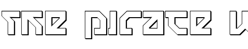 Font : Nostromo-3D Custom Text : The Pirate Way Test your own text here Click to download or to view this font on a tshirt that can be custom printed in Bali