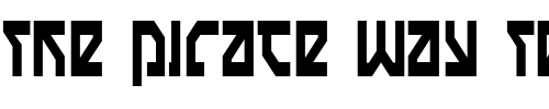 Font : Nostromo-Condensed Custom Text : The Pirate Way Test your own text here Click to download or to view this font on a tshirt that can be custom printed in Bali