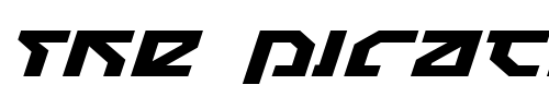 Font : Nostromo-Expanded-Italic Custom Text : The Pirate Way Test your own text here Click to download or to view this font on a tshirt that can be custom printed in Bali