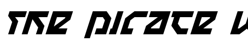 Font : Nostromo-Italic Custom Text : The Pirate Way Test your own text here Click to download or to view this font on a tshirt that can be custom printed in Bali
