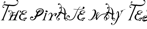 Font : NotCaslonOne-Regular Custom Text : The Pirate Way Test your own text here Click to download or to view this font on a tshirt that can be custom printed in Bali