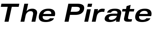 Font : NovaExpandedSSK-Bold-Italic Custom Text : The Pirate Way Test your own text here Click to download or to view this font on a tshirt that can be custom printed in Bali