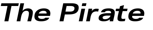 Font : NovaExpandedSSK-BoldItalic Custom Text : The Pirate Way Test your own text here Click to download or to view this font on a tshirt that can be custom printed in Bali