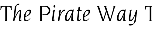 Font : Novarese-BookItalic Custom Text : The Pirate Way Test your own text here Click to download or to view this font on a tshirt that can be custom printed in Bali