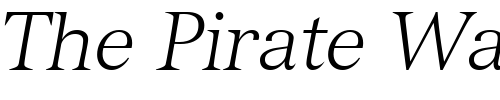 Font : Nuance-Light-SSi-Light-Italic Custom Text : The Pirate Way Test your own text here Click to download or to view this font on a tshirt that can be custom printed in Bali
