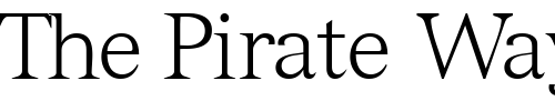 Font : NuanceLightSSK Custom Text : The Pirate Way Test your own text here Click to download or to view this font on a tshirt that can be custom printed in Bali