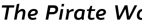 Font : Nubian-DemiBoldItalic Custom Text : The Pirate Way Test your own text here Click to download or to view this font on a tshirt that can be custom printed in Bali