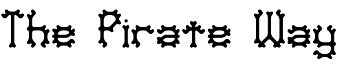 Font : Nymonak-BRK Custom Text : The Pirate Way Test your own text here Click to download or to view this font on a tshirt that can be custom printed in Bali