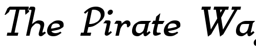 Font : NympheBoldItalic Custom Text : The Pirate Way Test your own text here Click to download or to view this font on a tshirt that can be custom printed in Bali