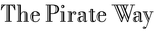 Font : OBodoni-Open Custom Text : The Pirate Way Test your own text here Click to download or to view this font on a tshirt that can be custom printed in Bali