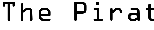 Font : OCR-1-SSi Custom Text : The Pirate Way Test your own text here Click to download or to view this font on a tshirt that can be custom printed in Bali