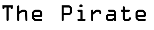 Font : OCR-A-Extended-Digiscream Custom Text : The Pirate Way Test your own text here Click to download or to view this font on a tshirt that can be custom printed in Bali